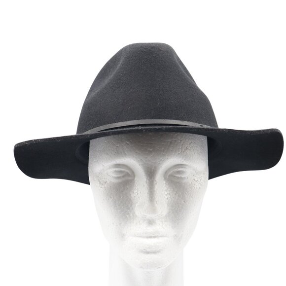 Brixton Wesley Fedora Hat Men S Black Winter Wool Felt Stylish Bohemian Warm NWT - Picture 4 of 16